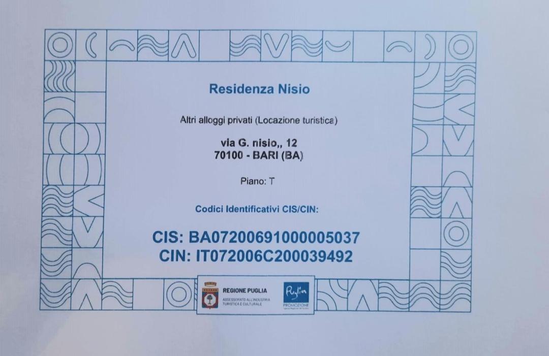 Villa Residenza Nisio à Bari Extérieur photo